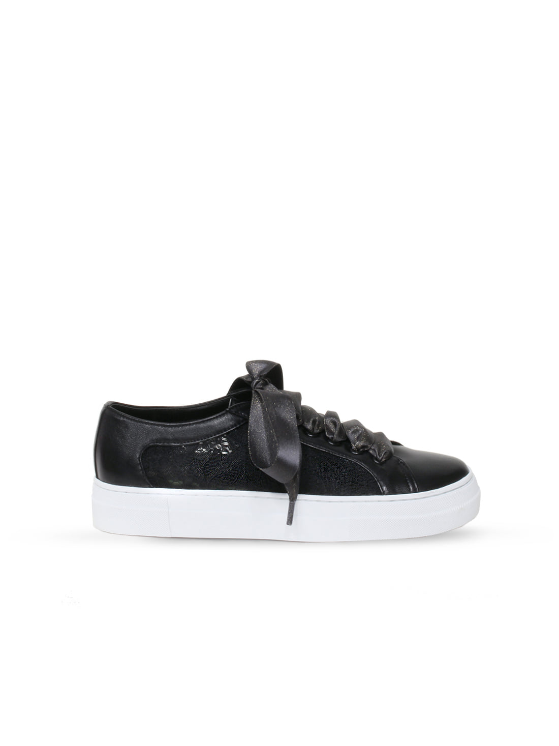 Lace sneakers - black