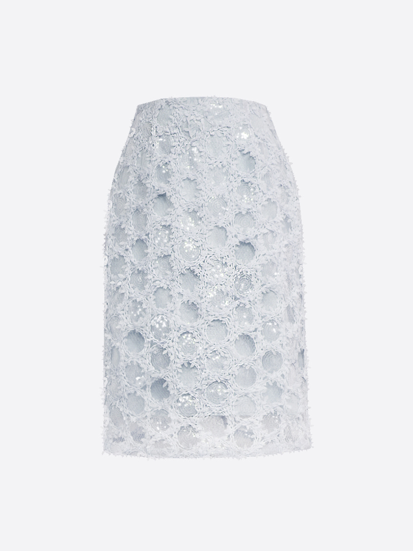 flower lace skirt