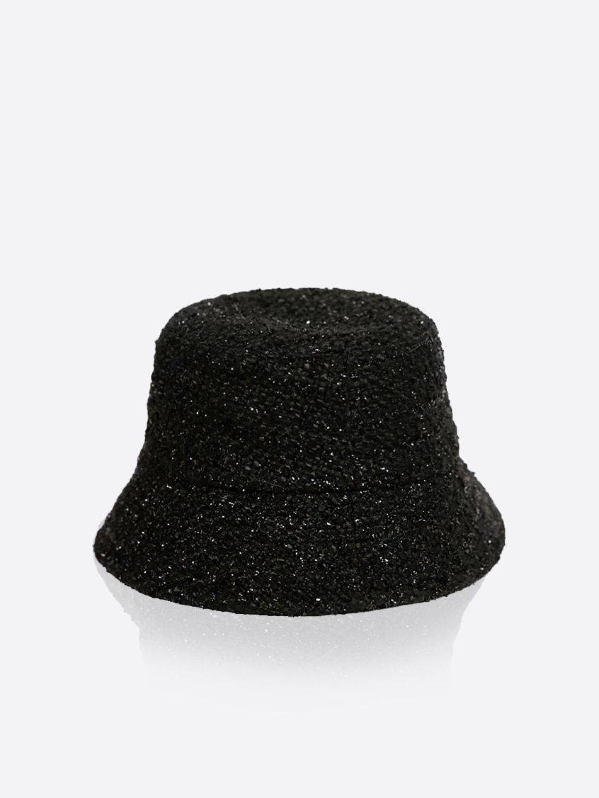 Black dahlia tweed hat